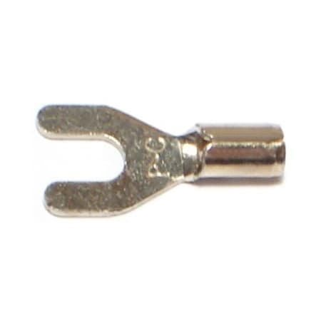 Midwest Fastener Fork Terminal, 14 AWG, Bare Insulated, 20 PK 70105